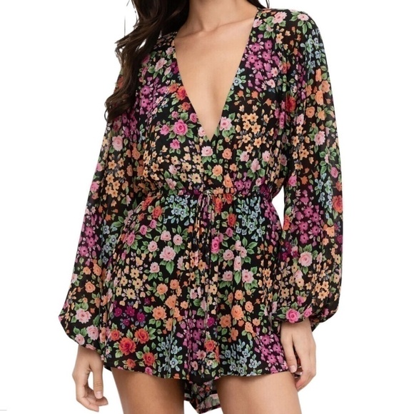 Yumi Kim Romper Floral - Picture 1 of 16